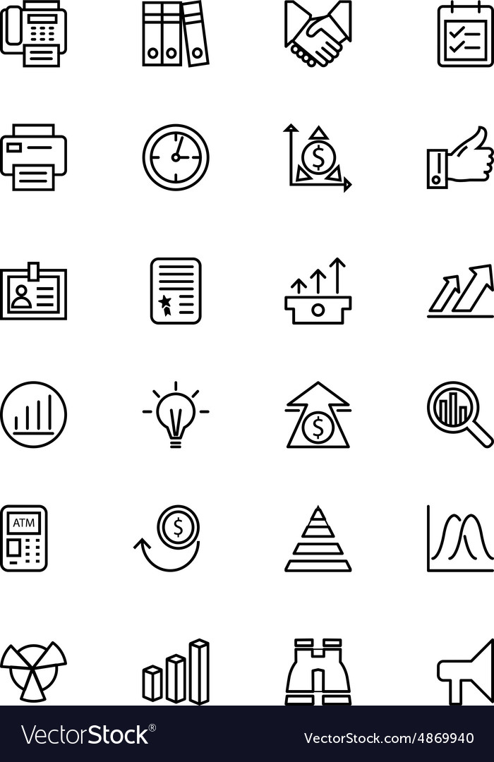 Finance Line Icons Set