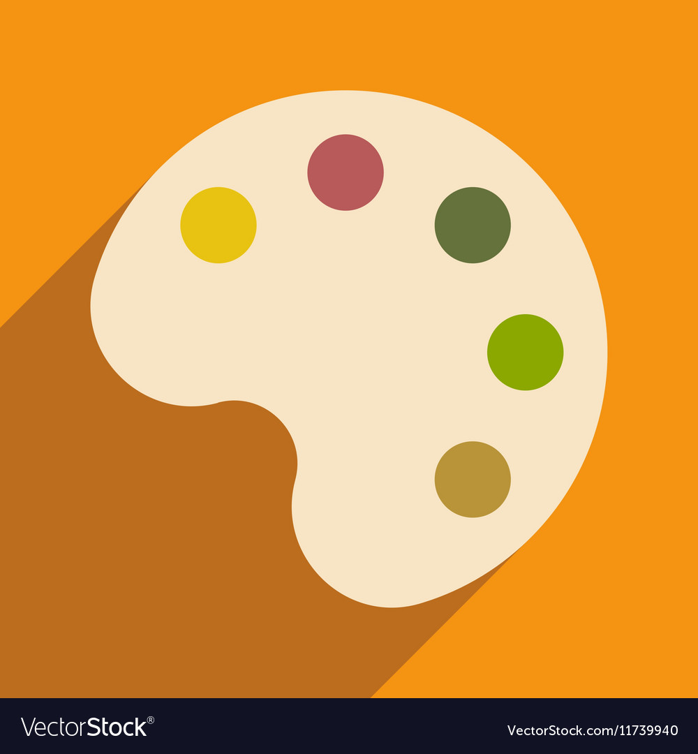 Flat with shadow icon and mobile application