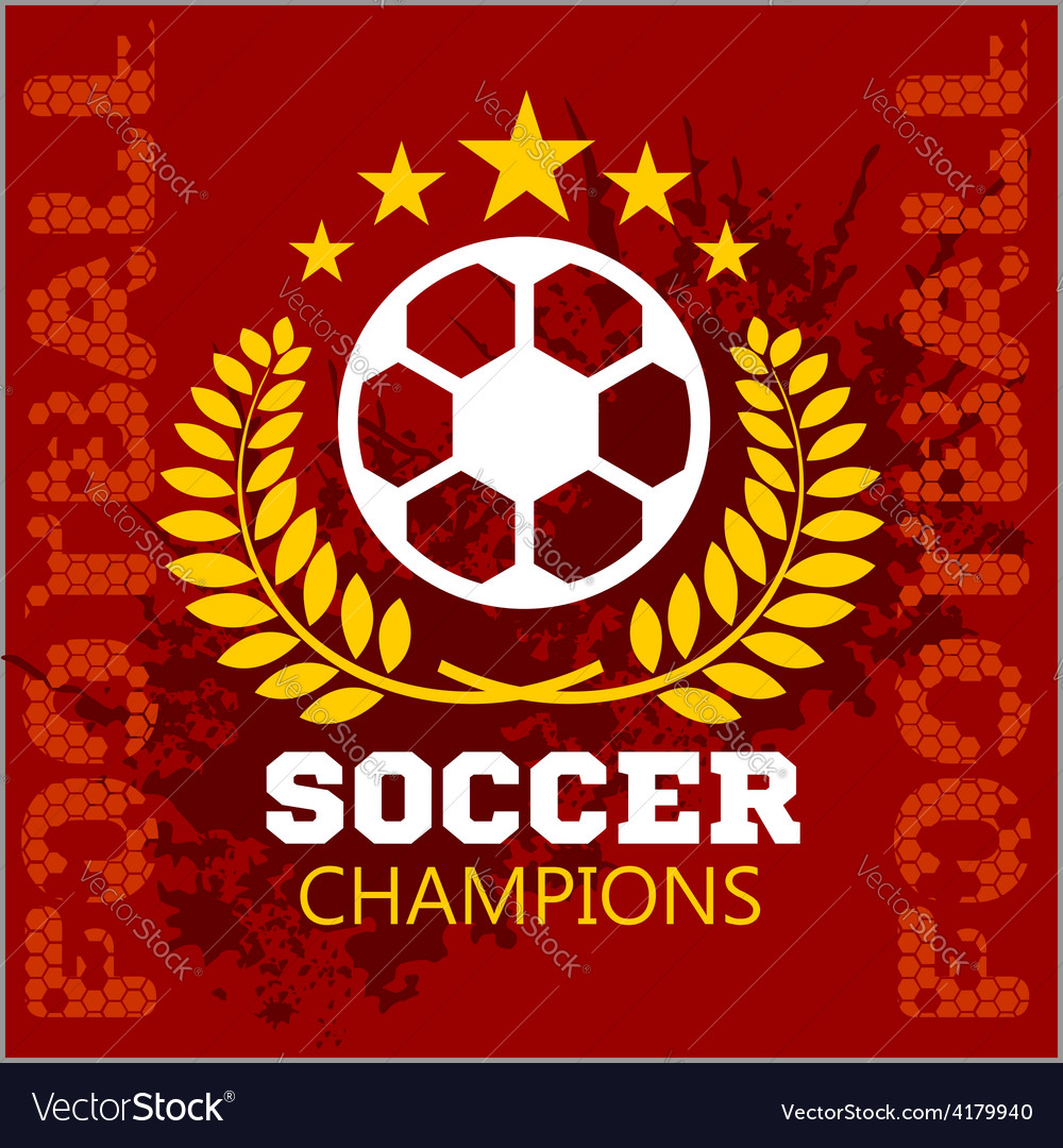 Football soccer badge patch and emblem for sport