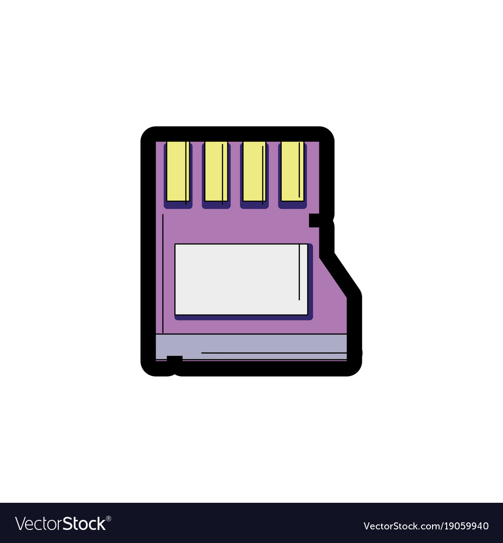 Line color micro sd memory data technology