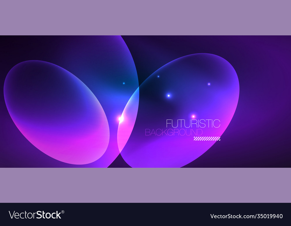 Neon ellipses abstract backgrounds shiny bright