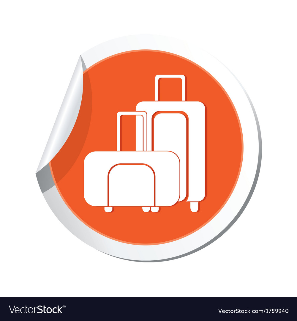 Sticker aus Orange Suitcase
