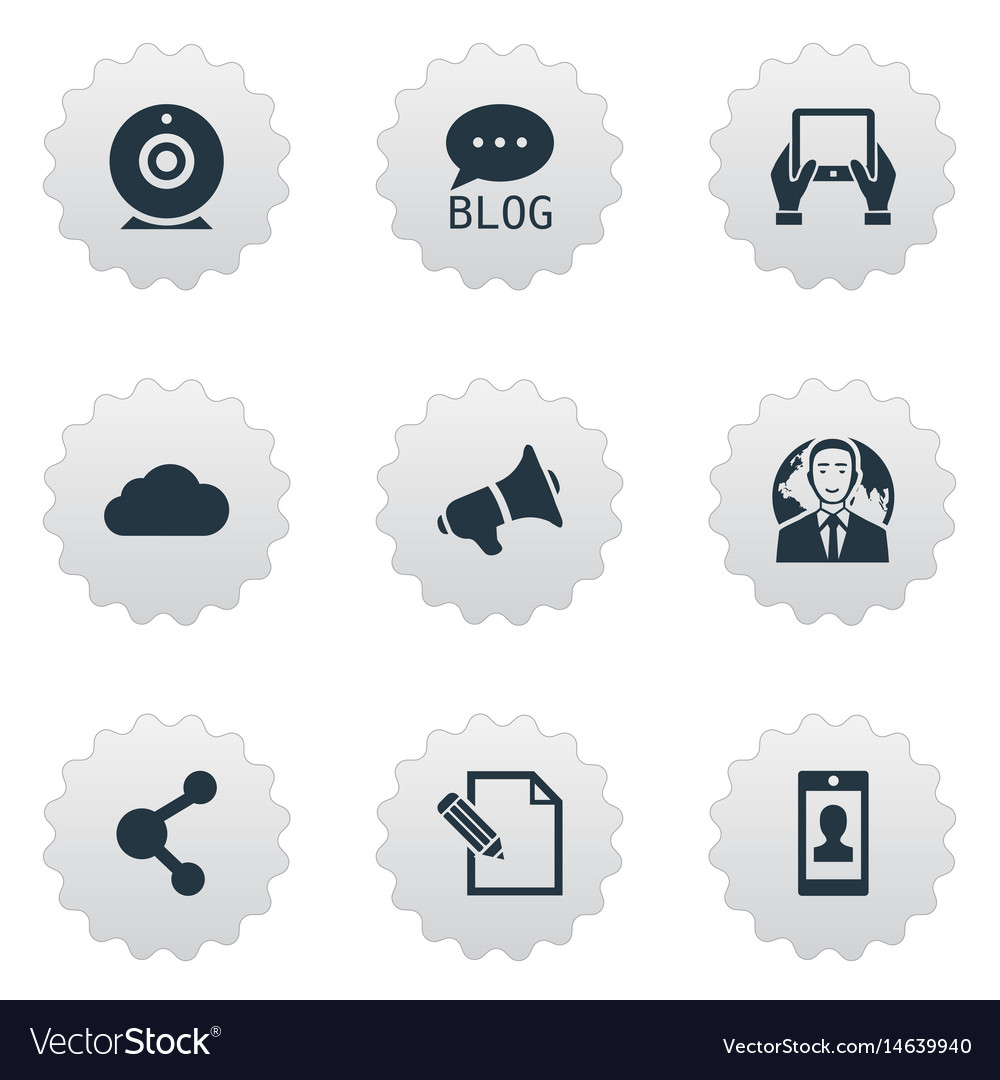 Set of simple user icons Royalty Free Vector Image