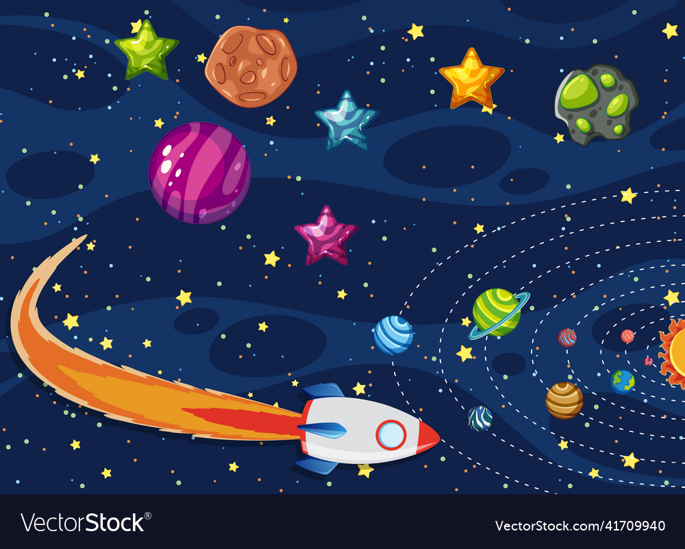 Space element in background vector image Space element in background