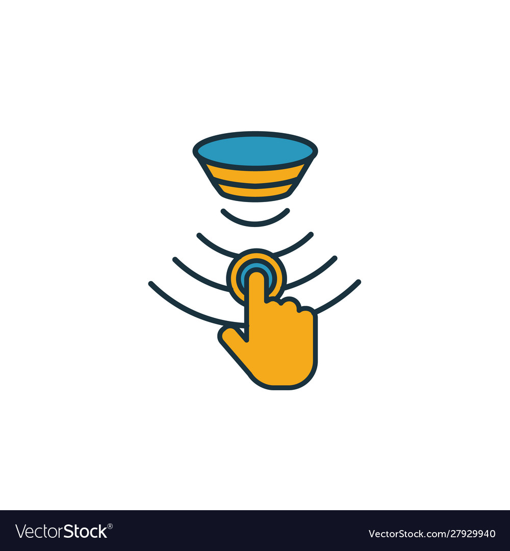Touch sensor icon simple element from sensors