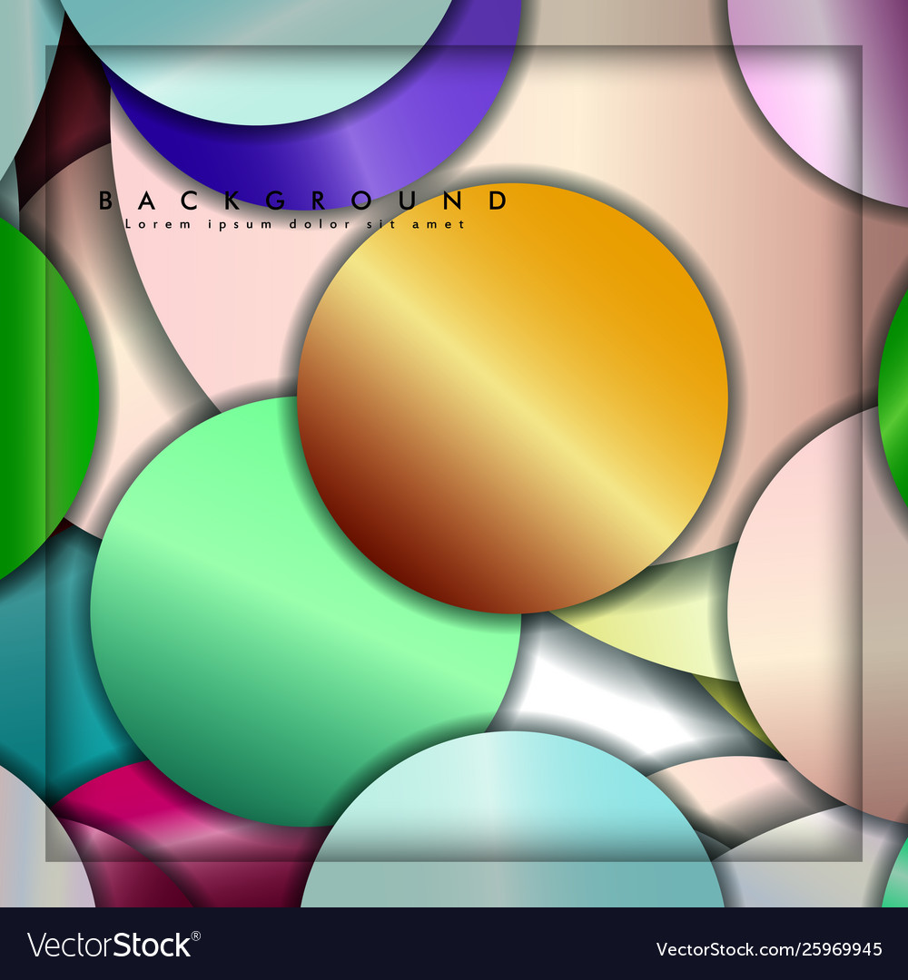 Abstract circle background with color gems Vector Image Abstract circle background with color gems