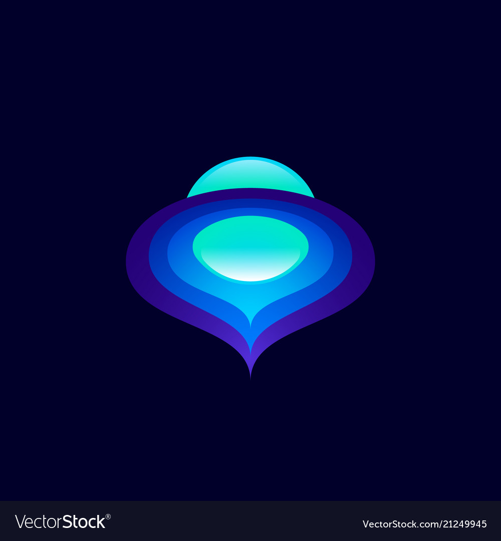 Abstract space logo color planet sphere orbits