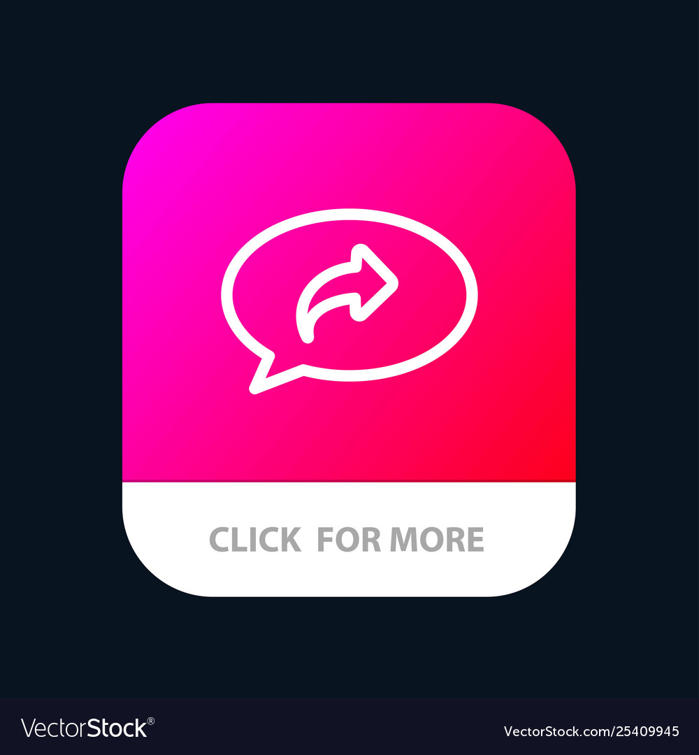 Basic chat arrow right mobile app button android
