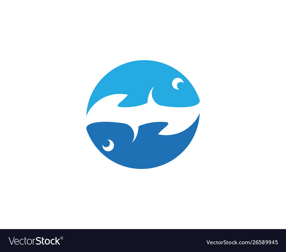 Fish logo template Royalty Free Vector Image - VectorStock