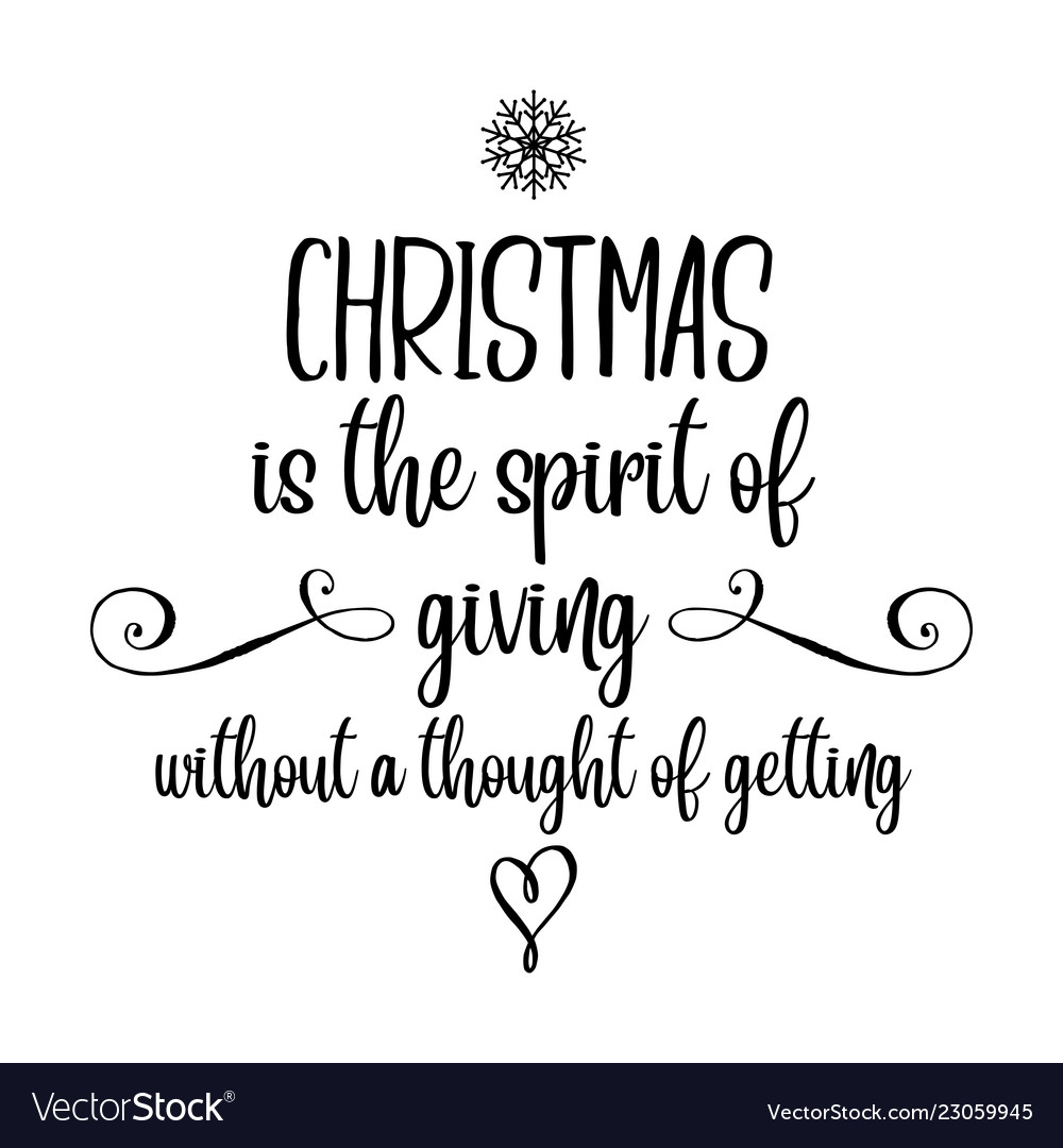 Inspirational christmas quote Royalty Free Vector Image