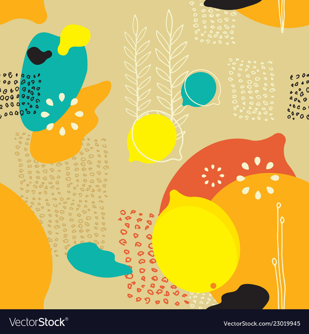 Lemon Pattern Background