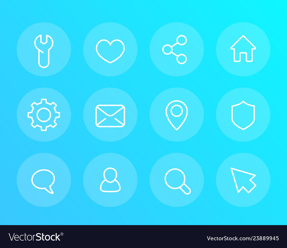 Linear Icon Set - Web & App