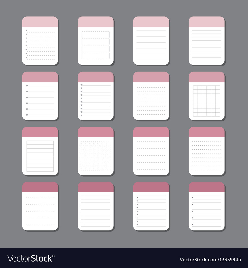 Note Paper Collection - Sheets & Templates