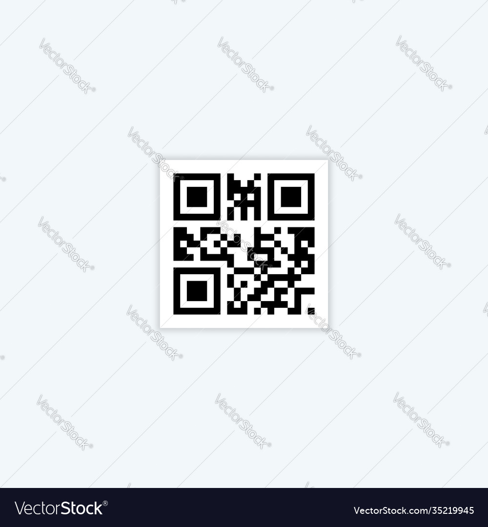 Qr code label sample for scan