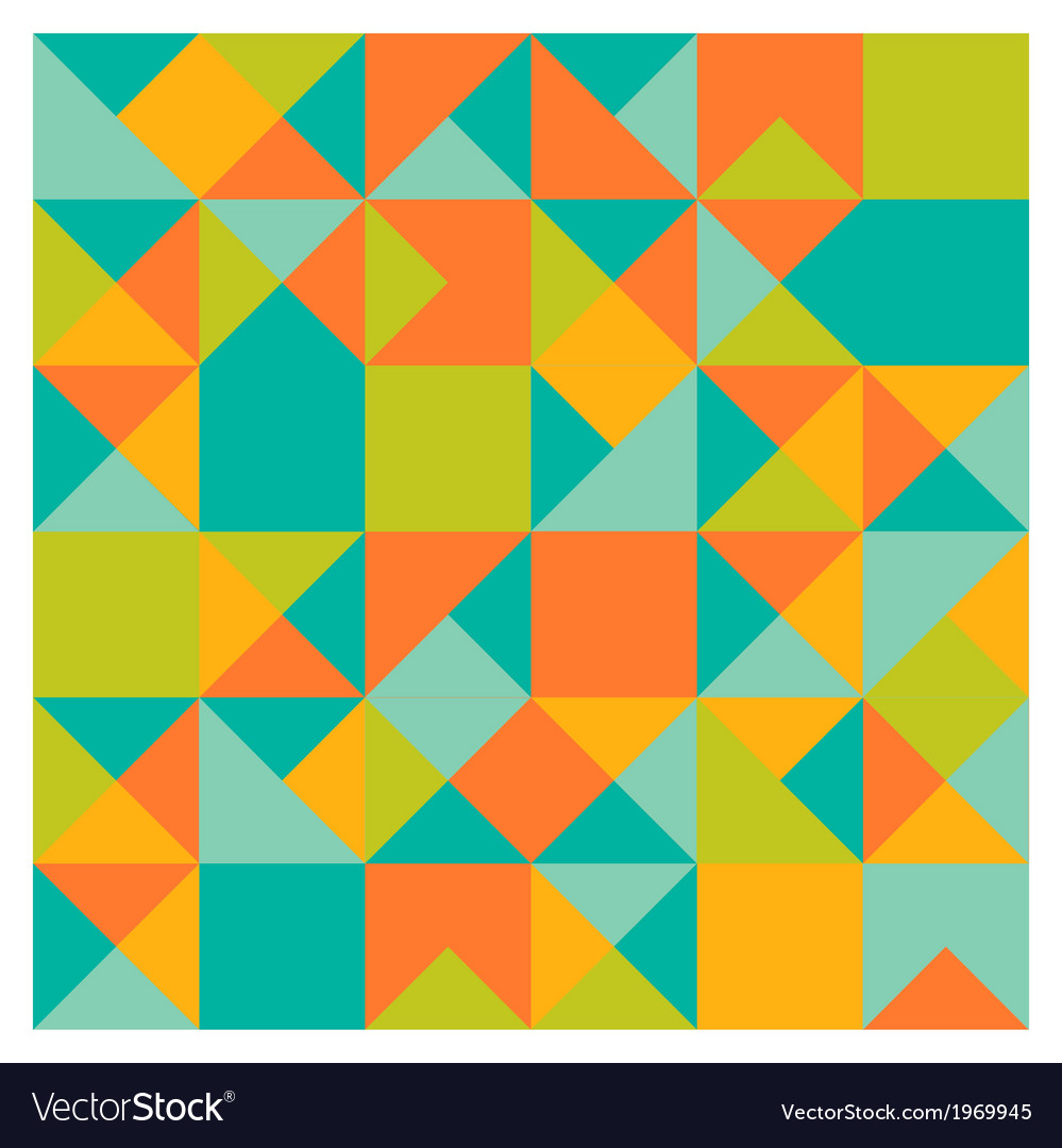 Retro pattern of geometric shapes