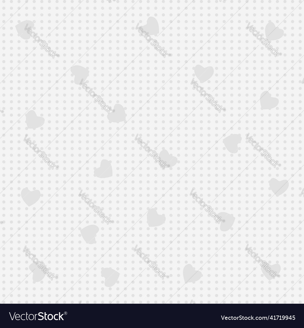 Tissue template design with heart shape pattern vector image Tissue template design with heart shape pattern