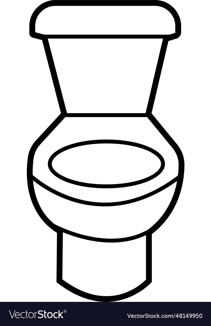 Bathroom toilet icon collection of black toilet Vector Image