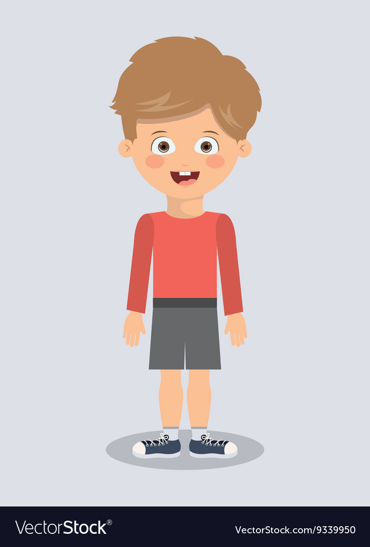 Boy character design Royalty Free Vector Image