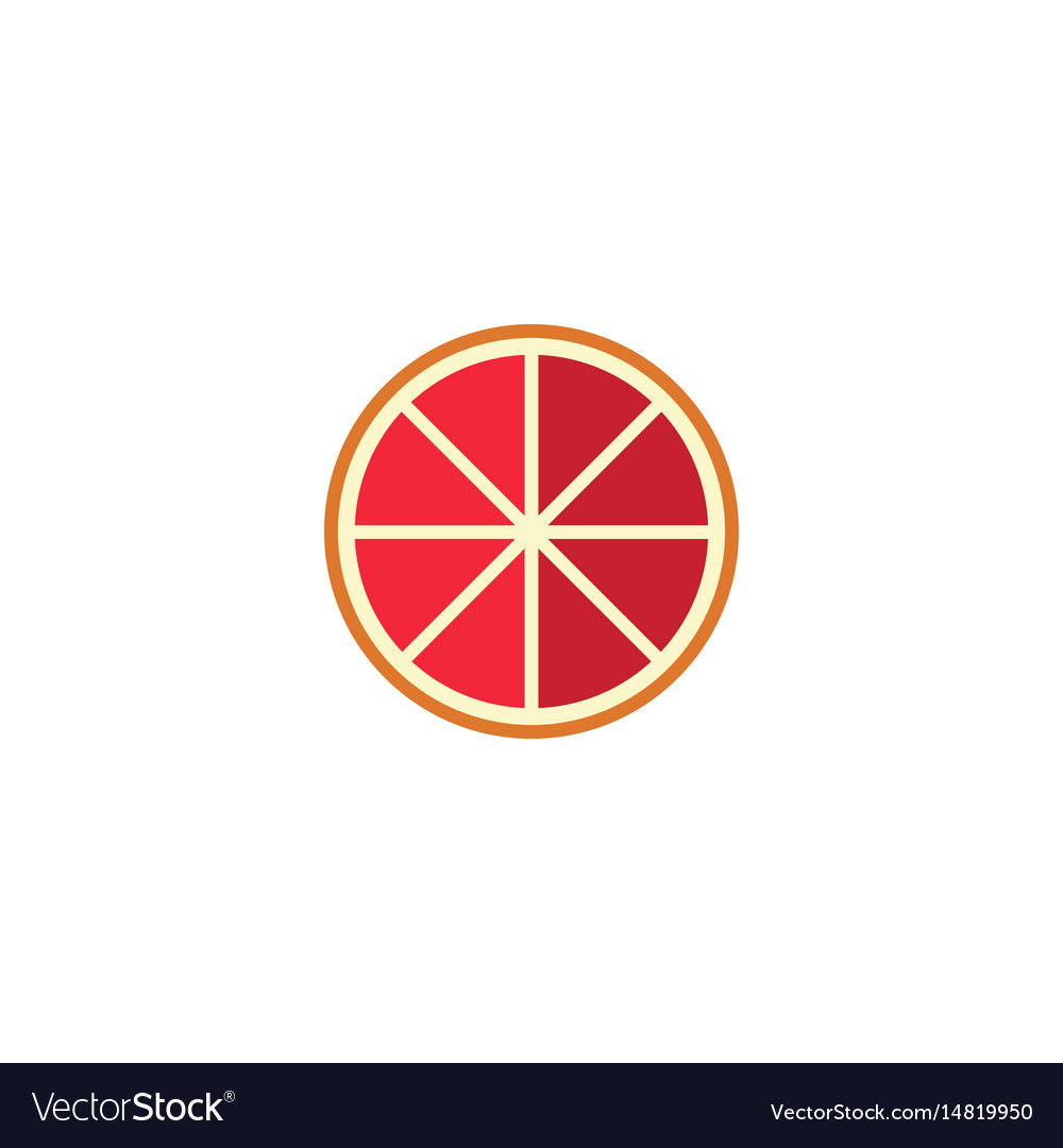 Flat grapefruit element