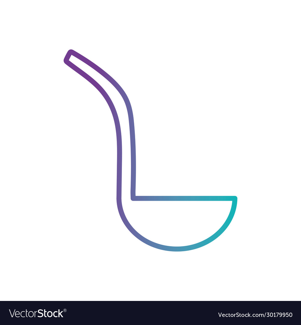 Isolated ladle gradient style icon design