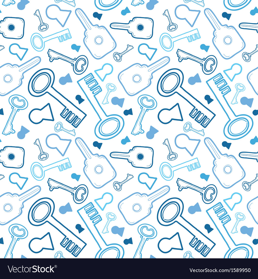 Keys Line Art Pattern