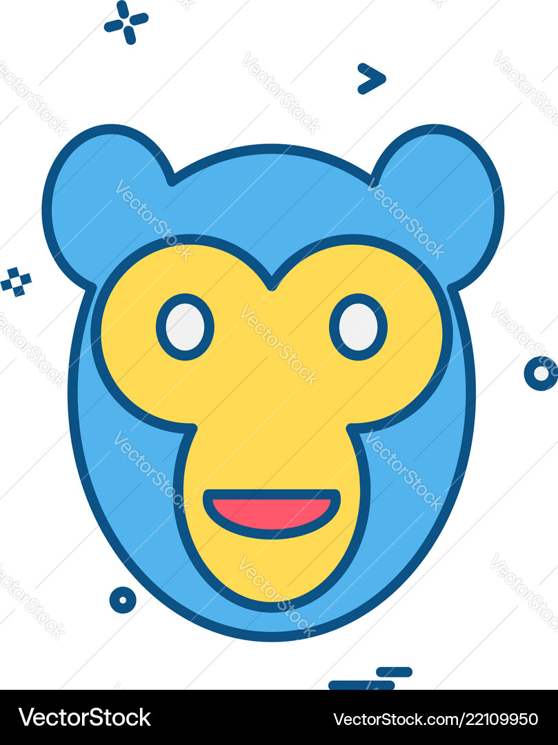 Monkey icon design Royalty Free Vector Image - VectorStock