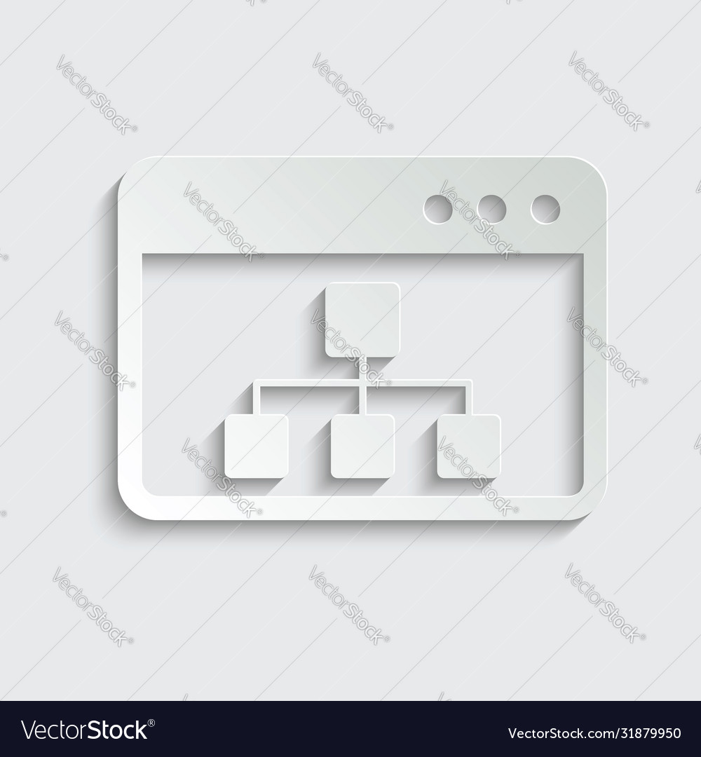 Paper network - icon connection smart