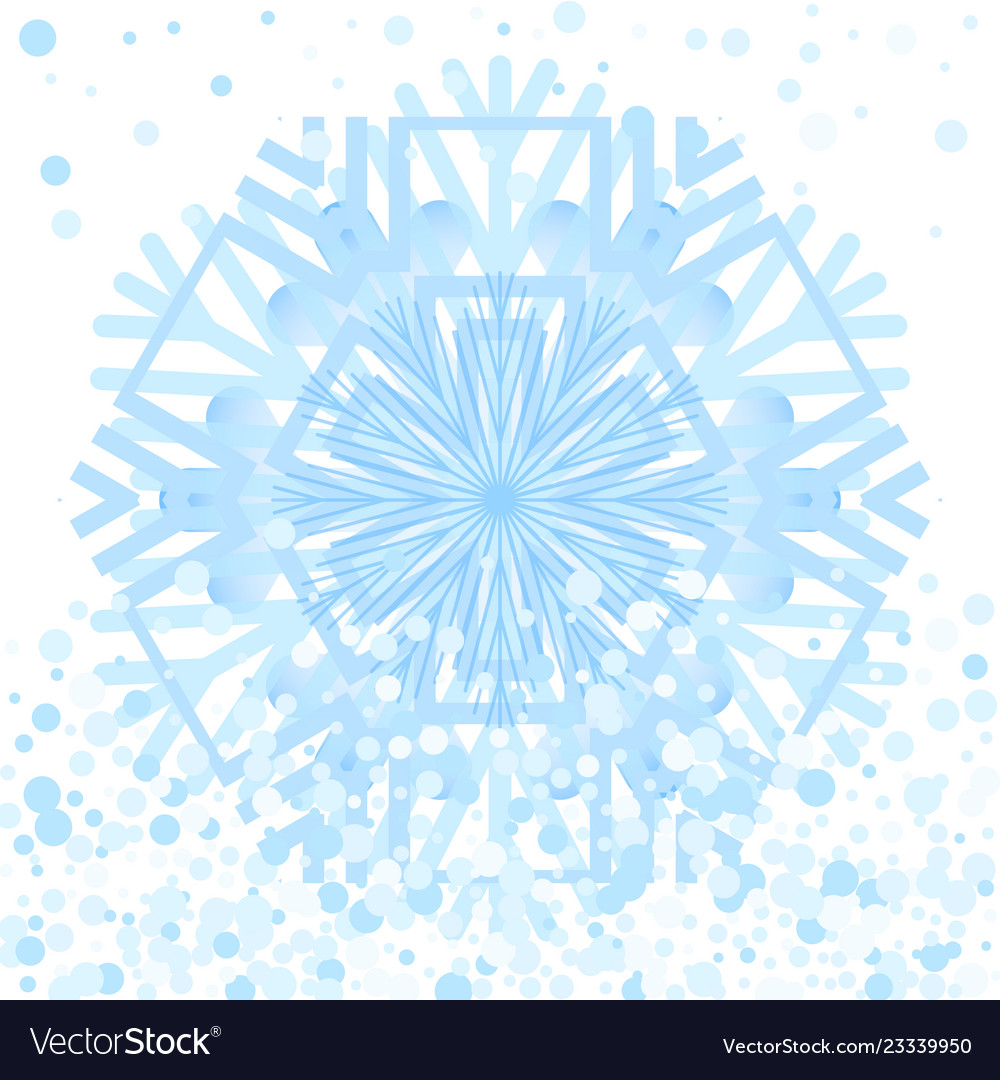 Simple snowflake icon isolated on white background