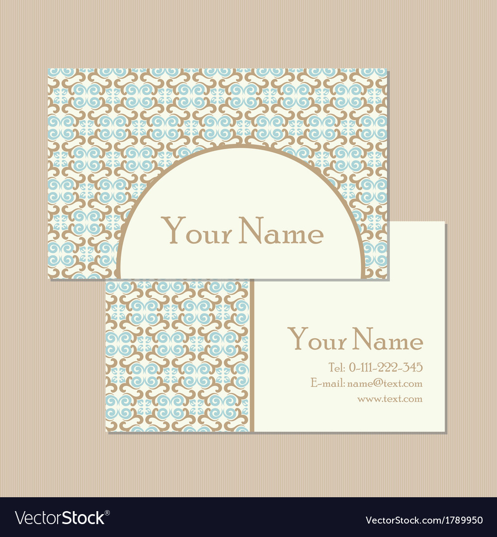 Vizit cards Royalty Free Vector Image - VectorStock