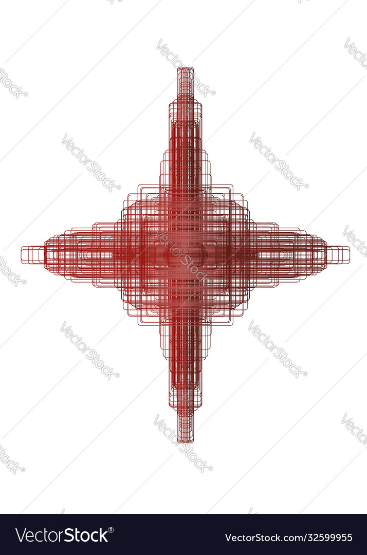 Abstract guilloched object color isolated
