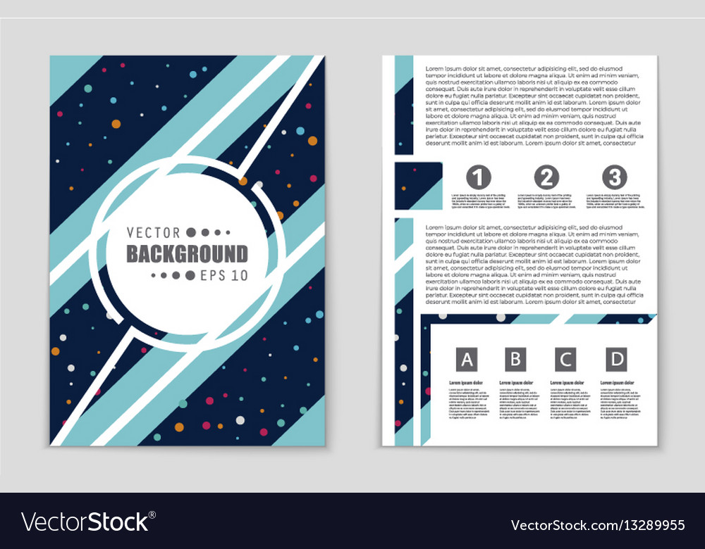 Abstract layout background set for art