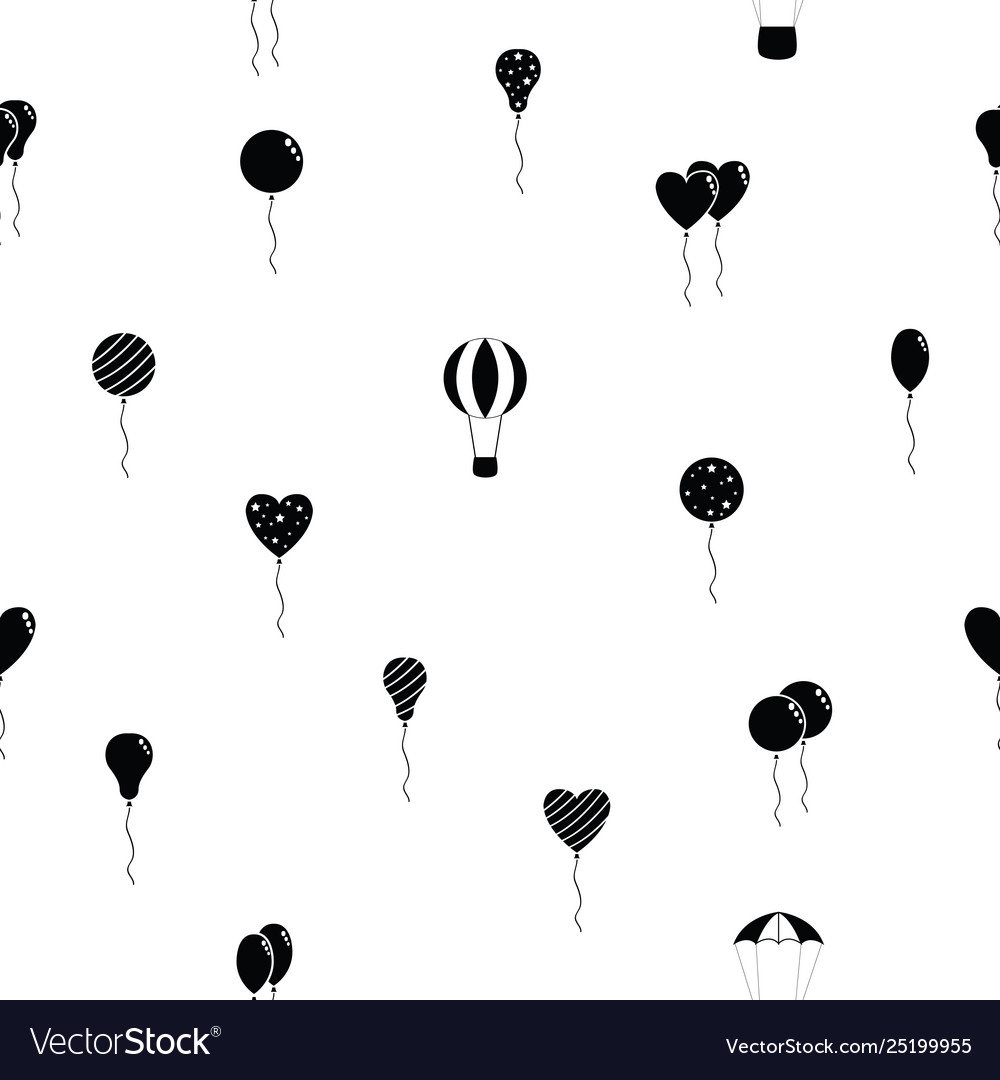 Balloon seamless pattern background icon