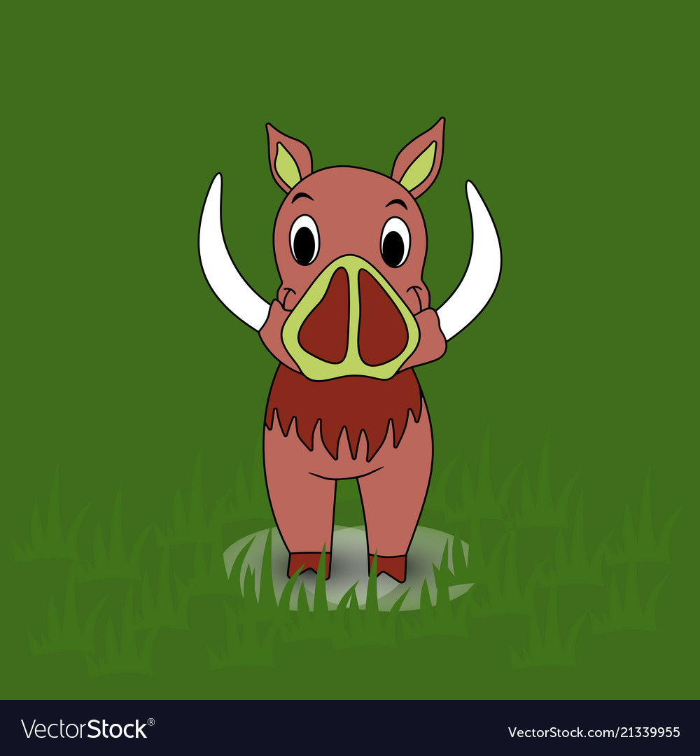 Boar on a background
