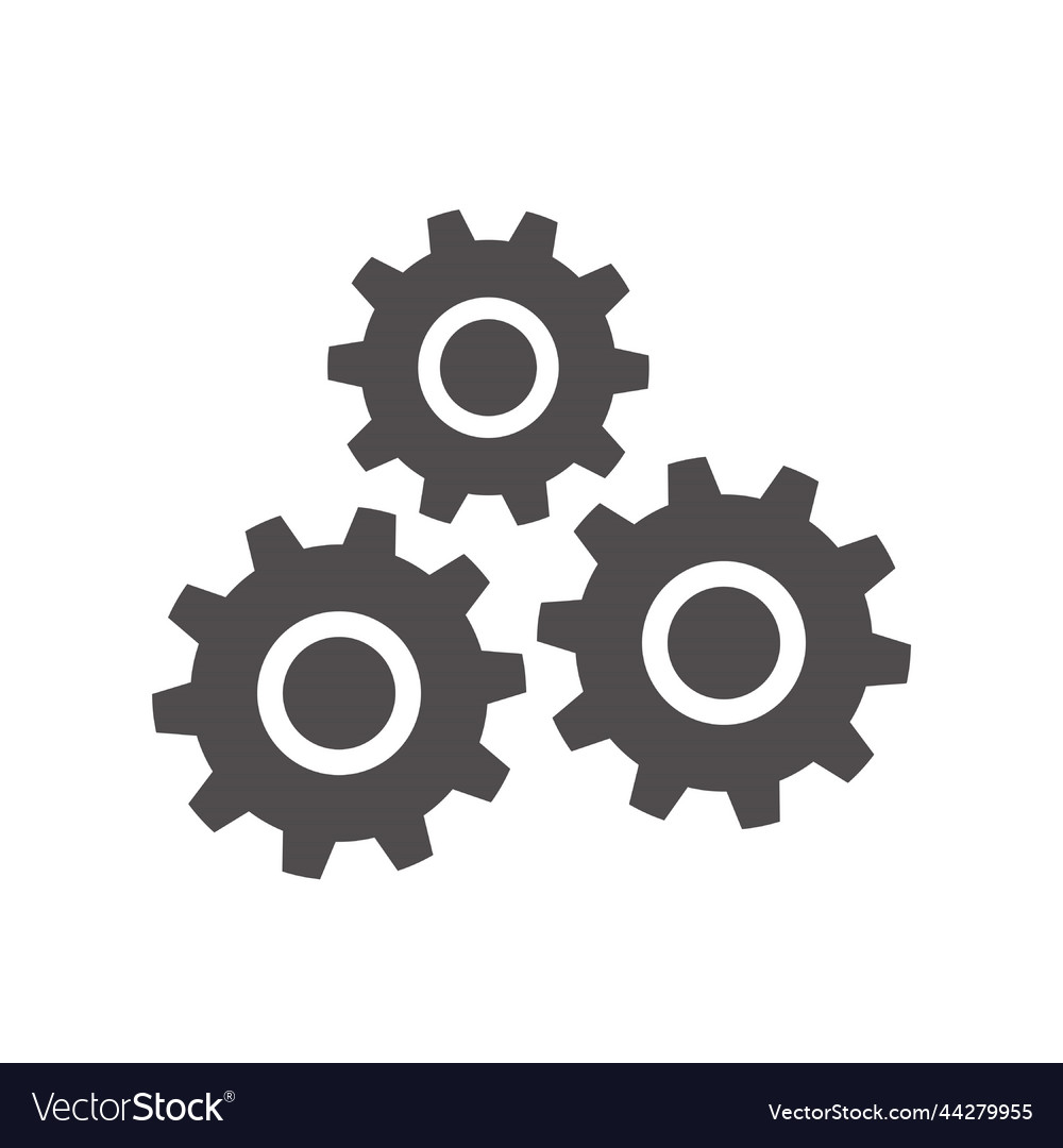 Gear icon design Royalty Free Vector Image - VectorStock