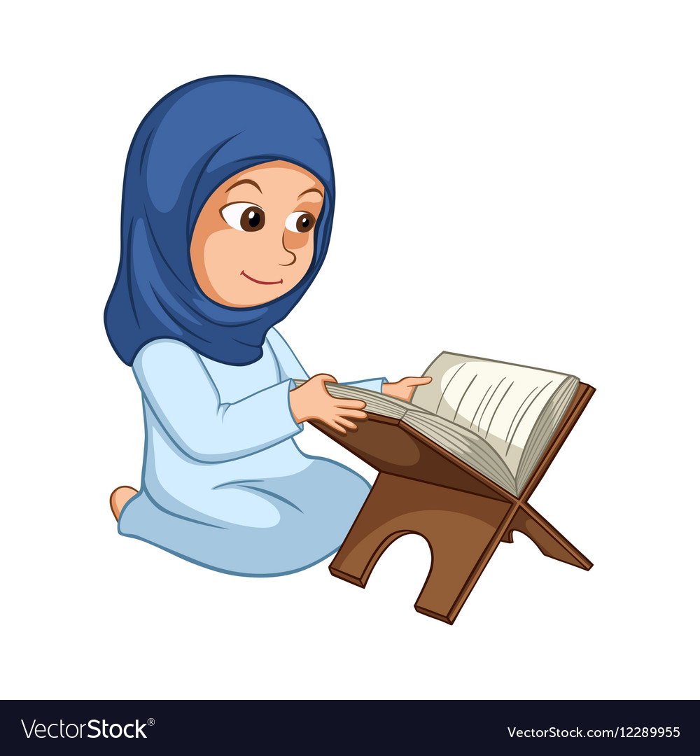 girl-reading-quran-the-holy-book-of-islam-vector-image