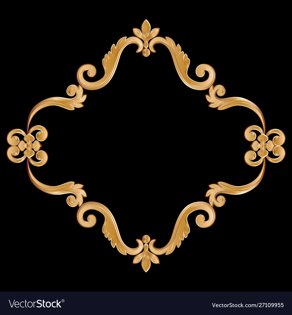 Golden Baroque Frame