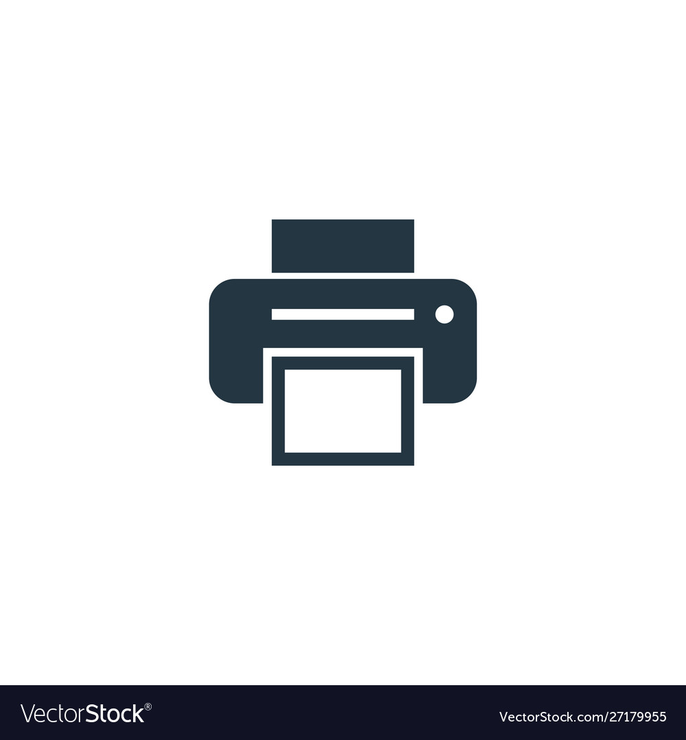 Printer icon simple element for web