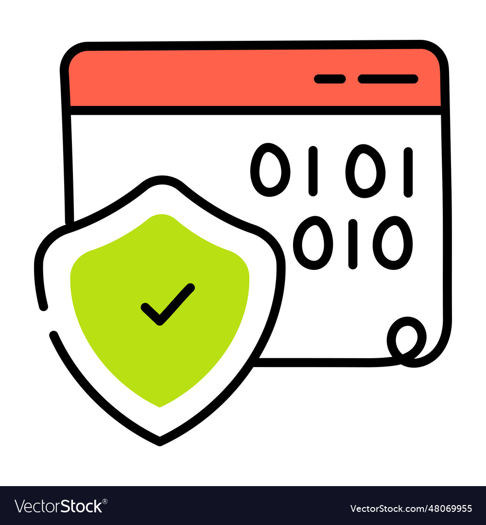 Secure coding Royalty Free Vector Image - VectorStock