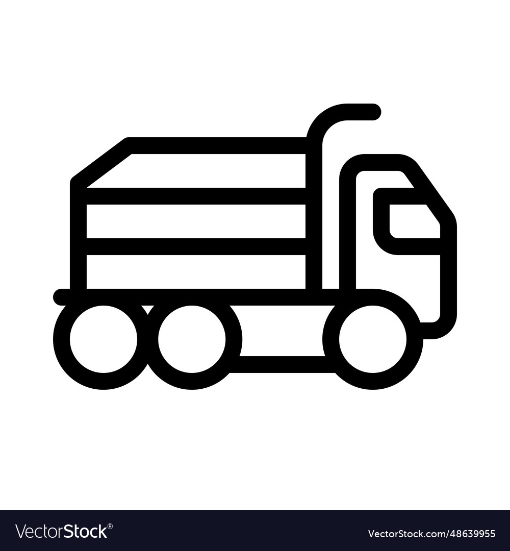 Truck or dumper used for transporting supplies