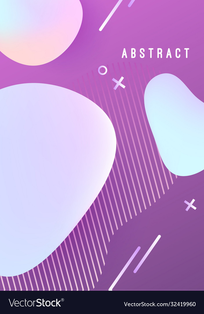 Abstract background with liquid gradient drops