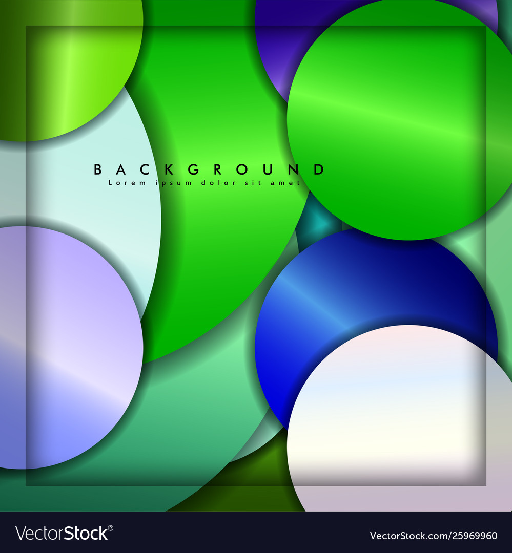 Abstract circle background with color gems Vector Image Abstract circle background with color gems