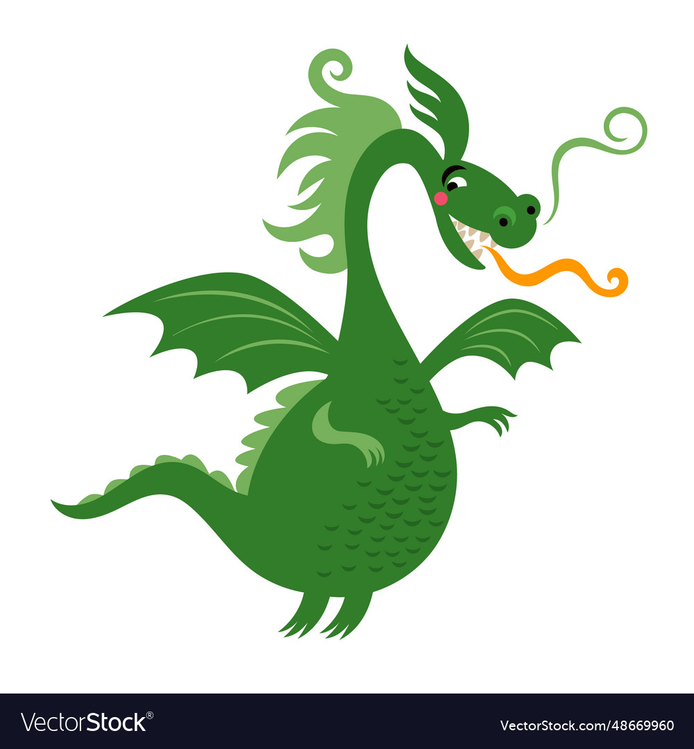 Chinese happy new year 2024 of the dragon Vector Image