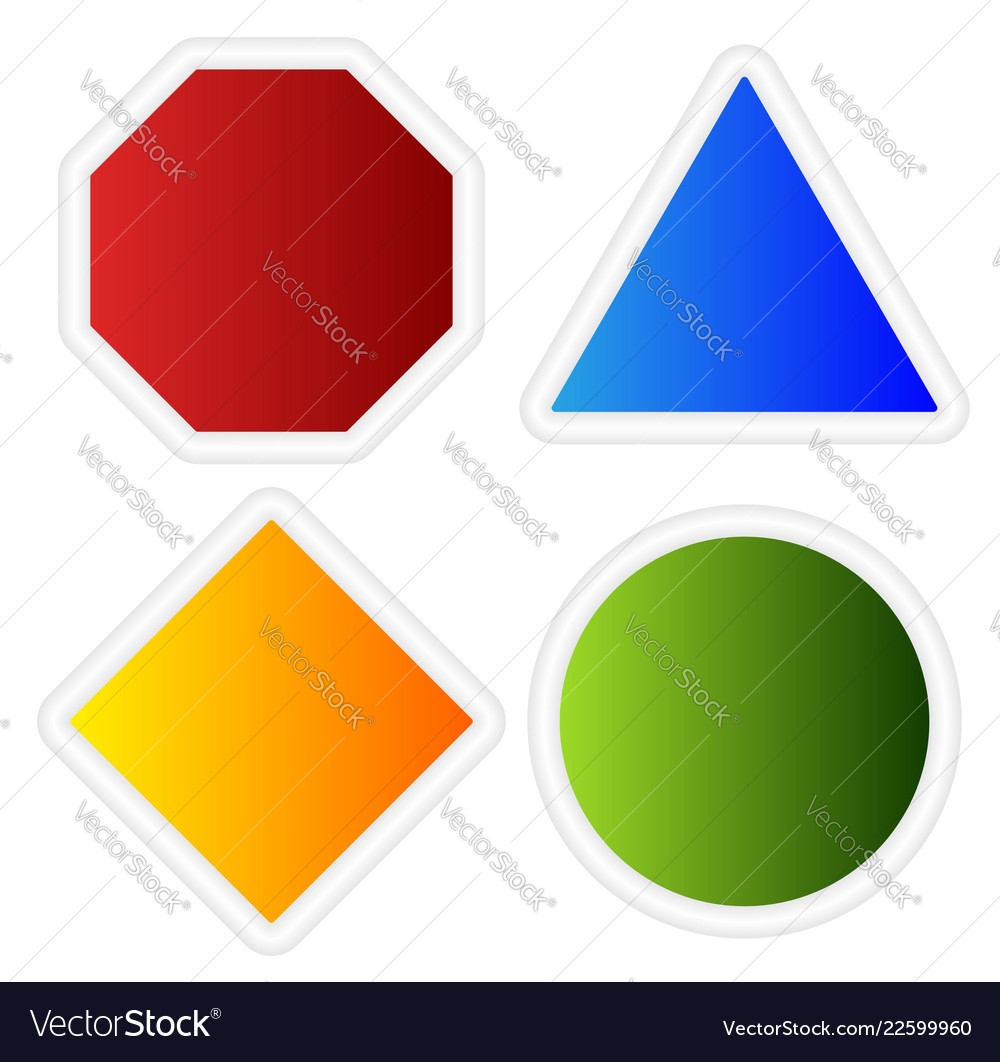 empty signs octagon triangle