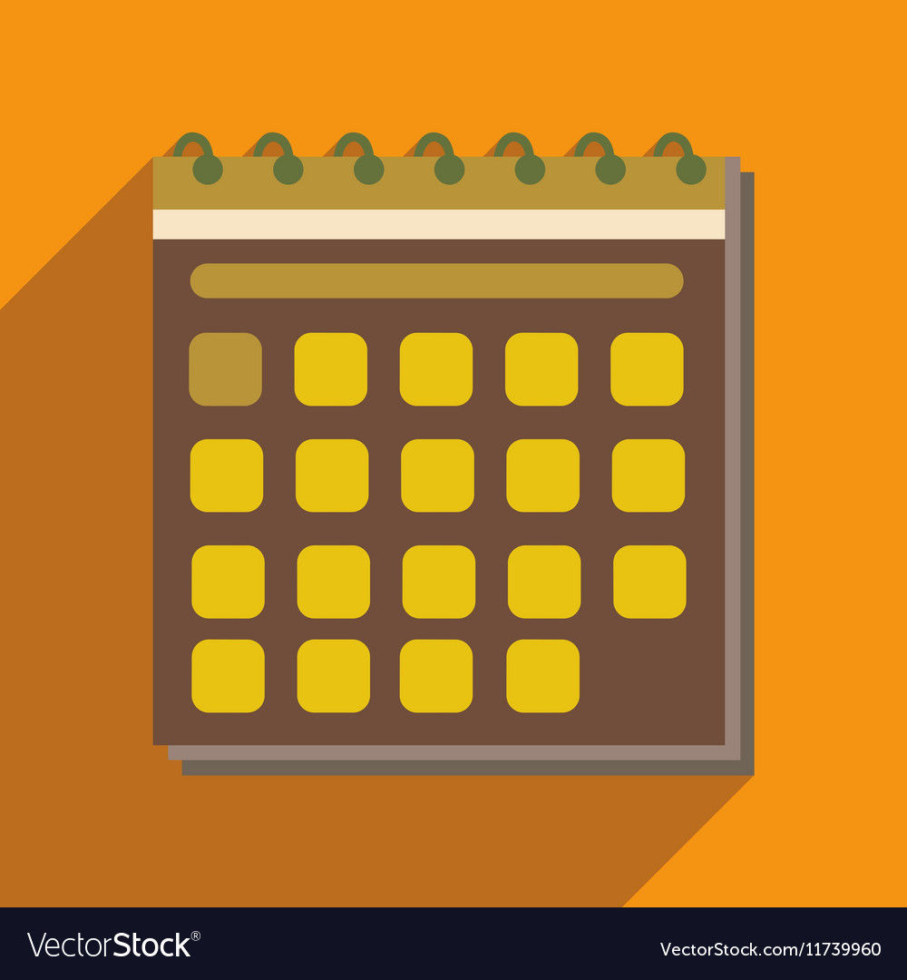Flat with shadow icon and mobile application
