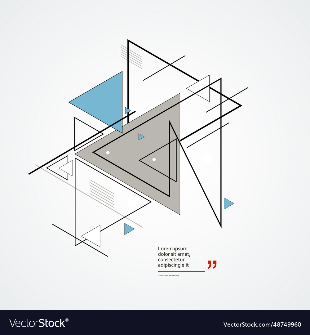 Hipster triangle background abstract Vector Image Hipster triangle background abstract