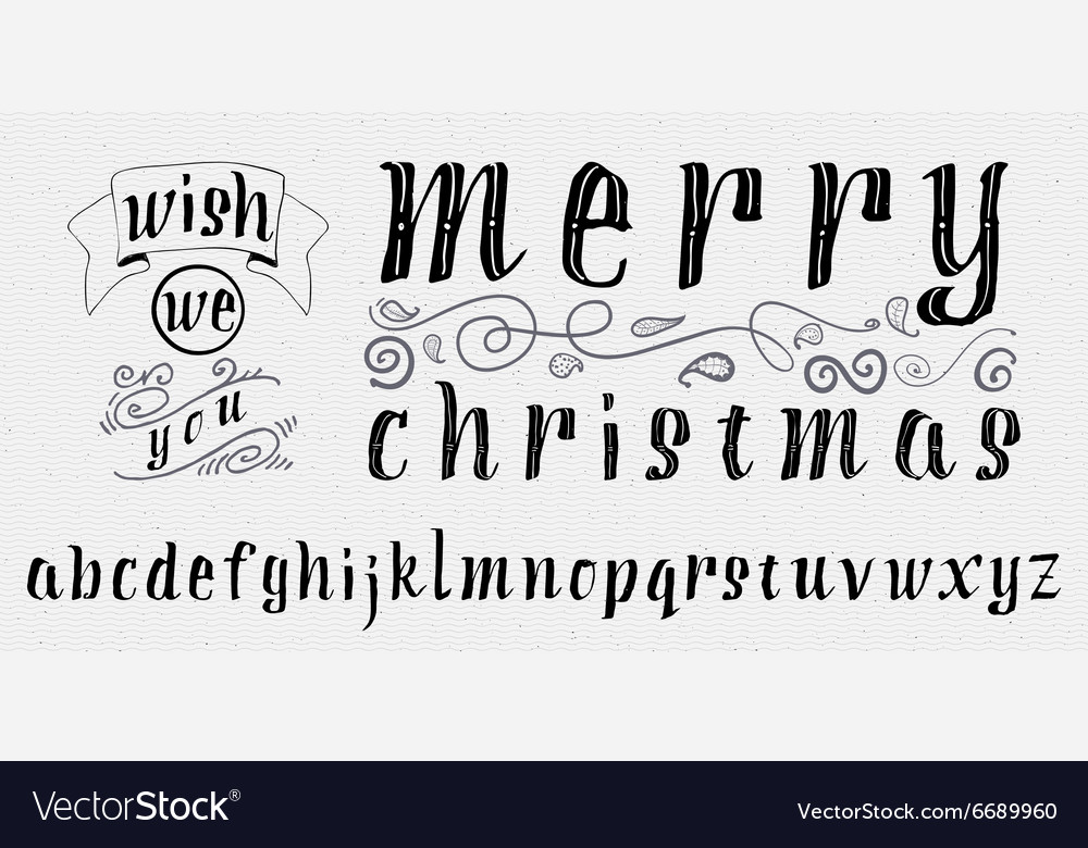 Merry Christmas Script & Label Set