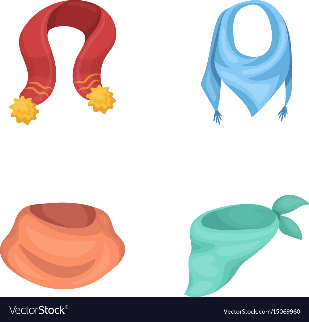 Various kinds of scarves and shawls