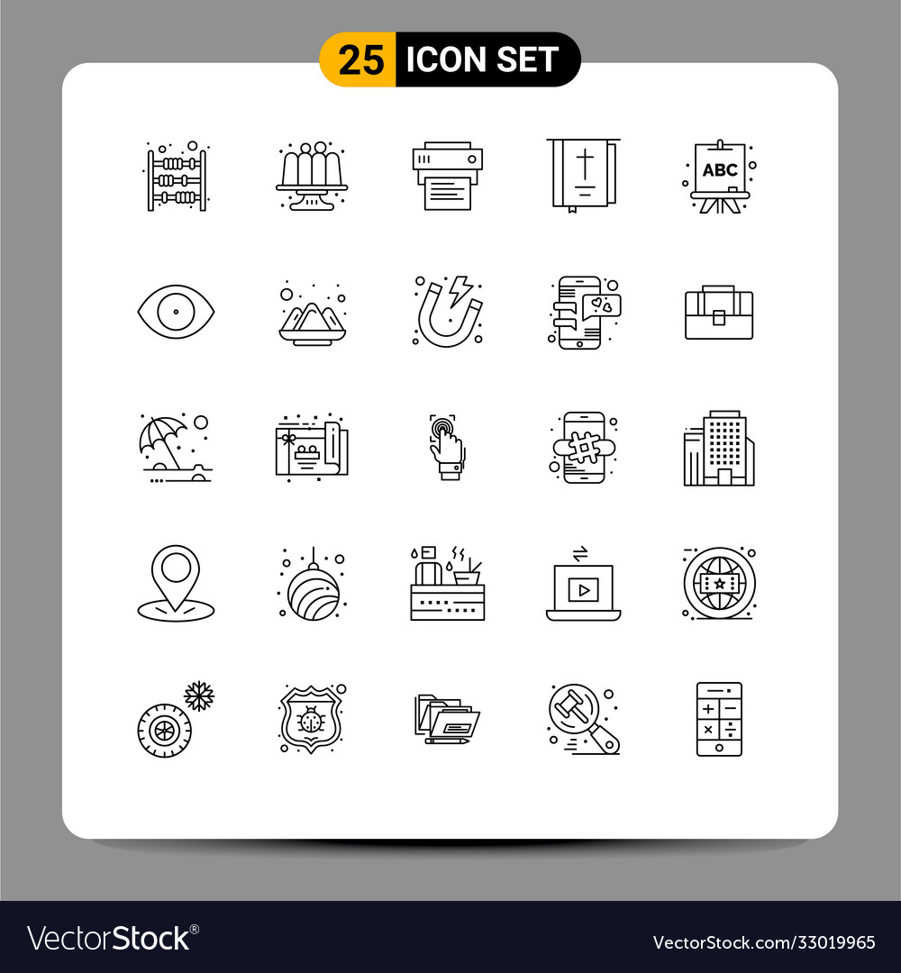 25 universal lines set for web and mobile
