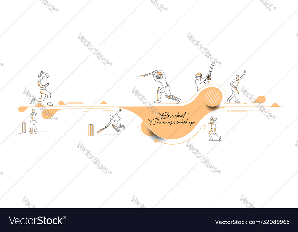 Abstract colorful pattern with batsman and bowler Vector Image Abstract colorful pattern with batsman and bowler