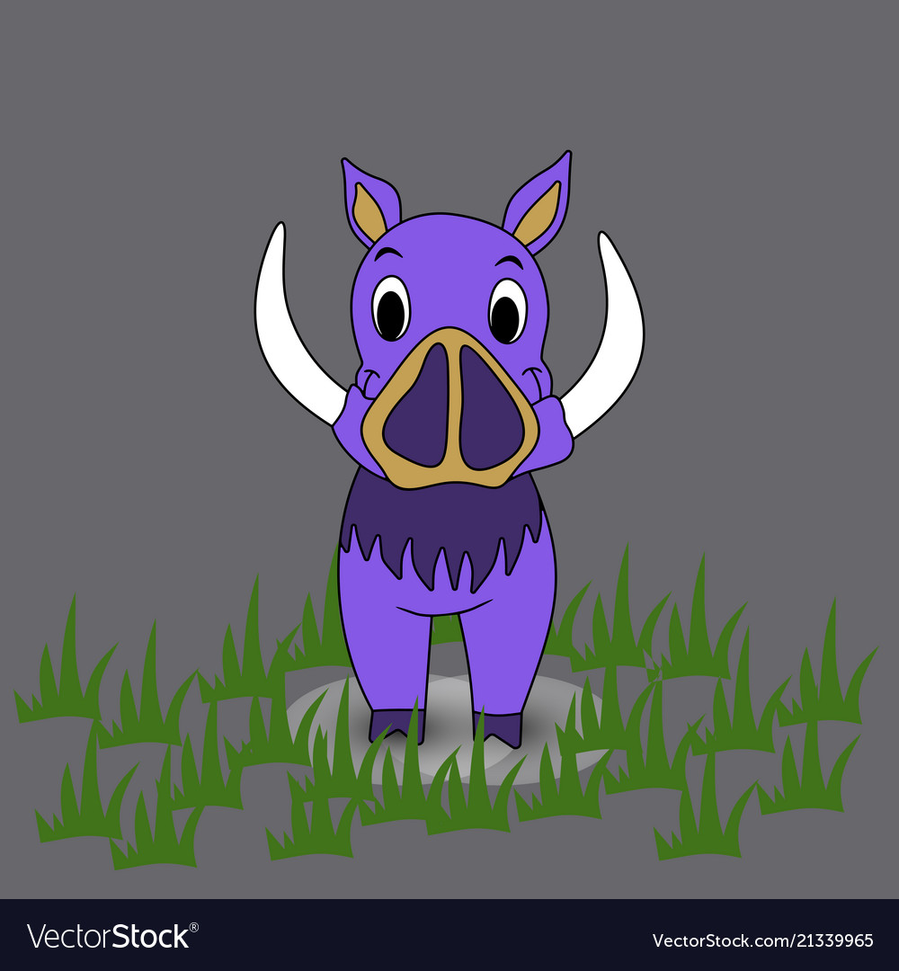 Boar on a background